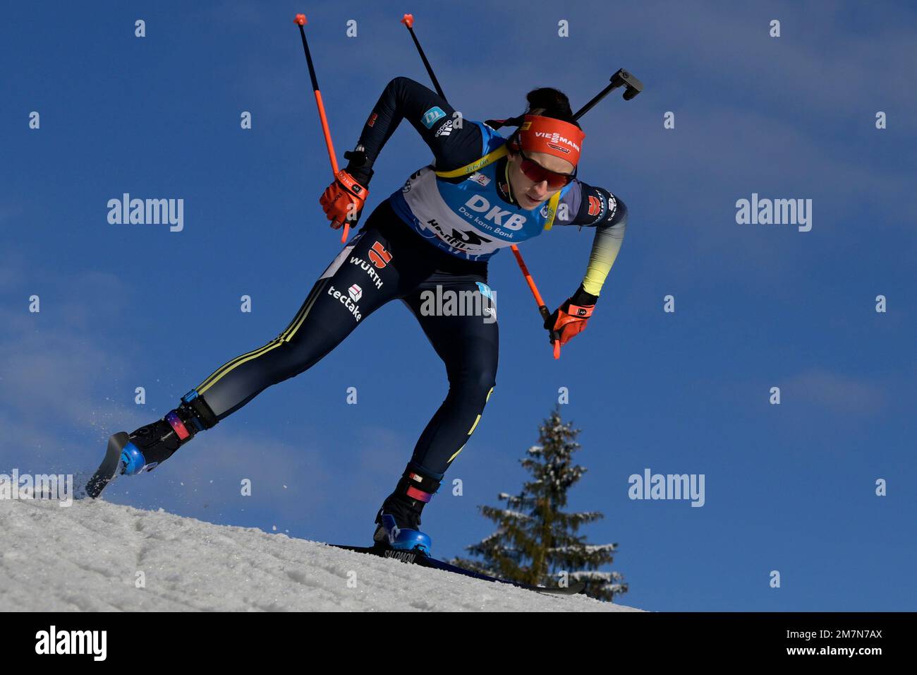 Vanessa Voigt of Germany competes during the women 7.5km sprint