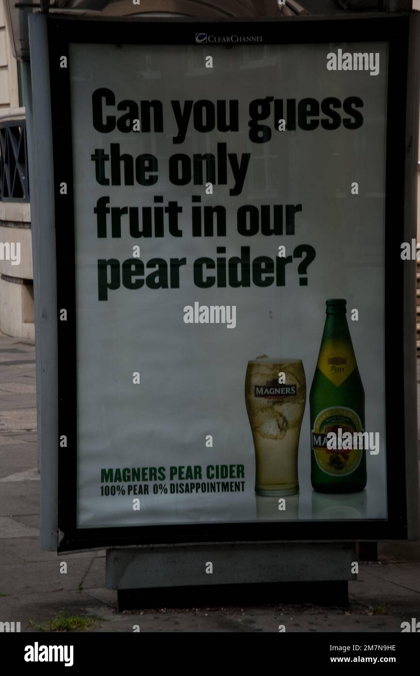 Magners Pear Cider Advert 2009 Stock Photo Alamy
