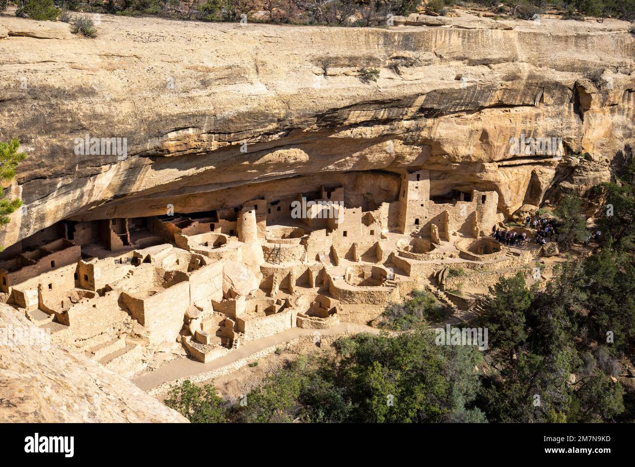 Mesa Verde National Park in Colorado. Ancestral Puebloan cliff ...