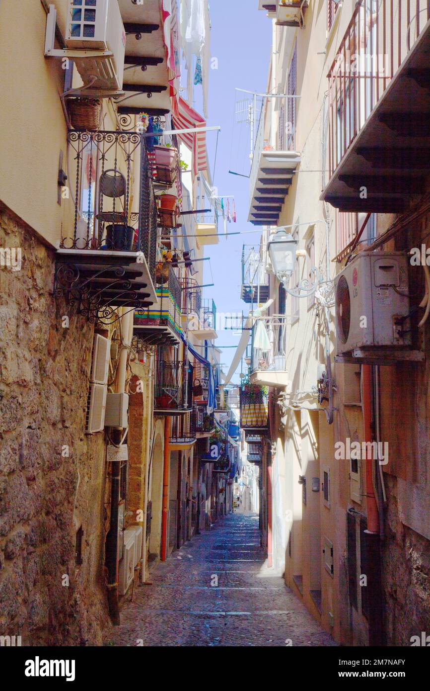 Narrow alley in town hires stock