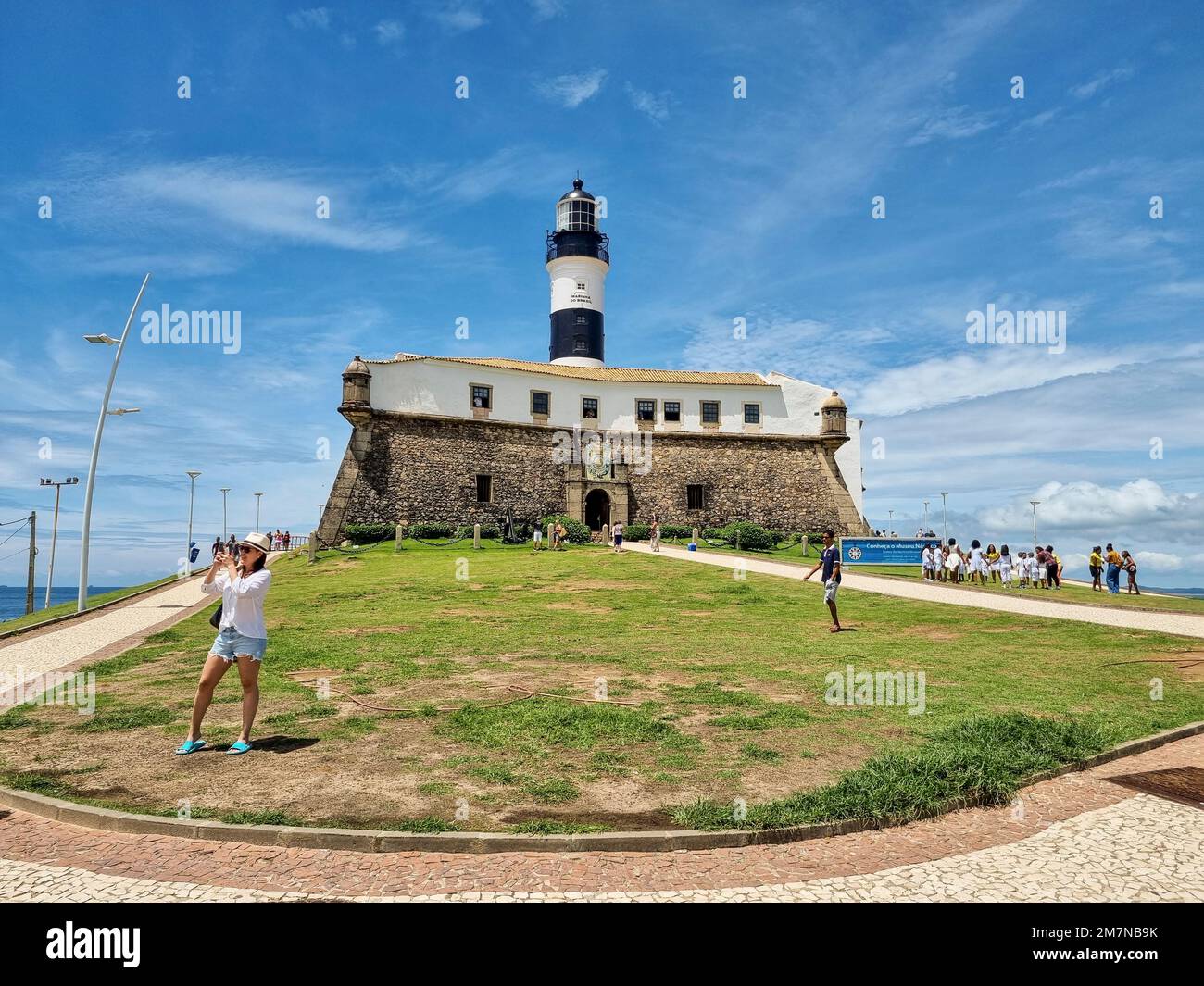 historic lighthouse in the city of Salvador Bahia northeast of brazil Stock Photo