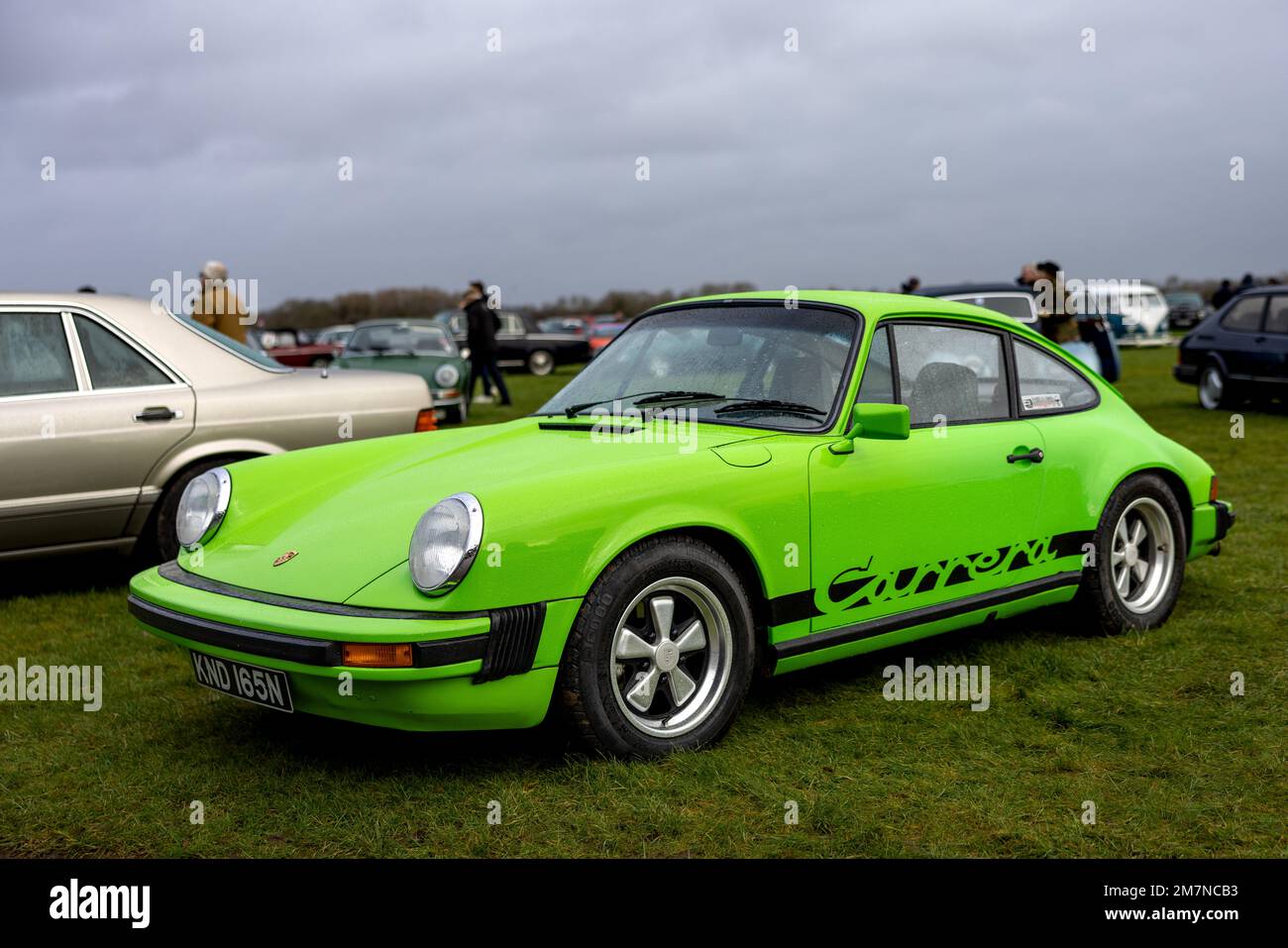 1975 Porsche 911 Carrera  'KND 165N' on display at the January Scramble  held at the Bicester Heritage on the 8th January 2023 Stock Photo - Alamy