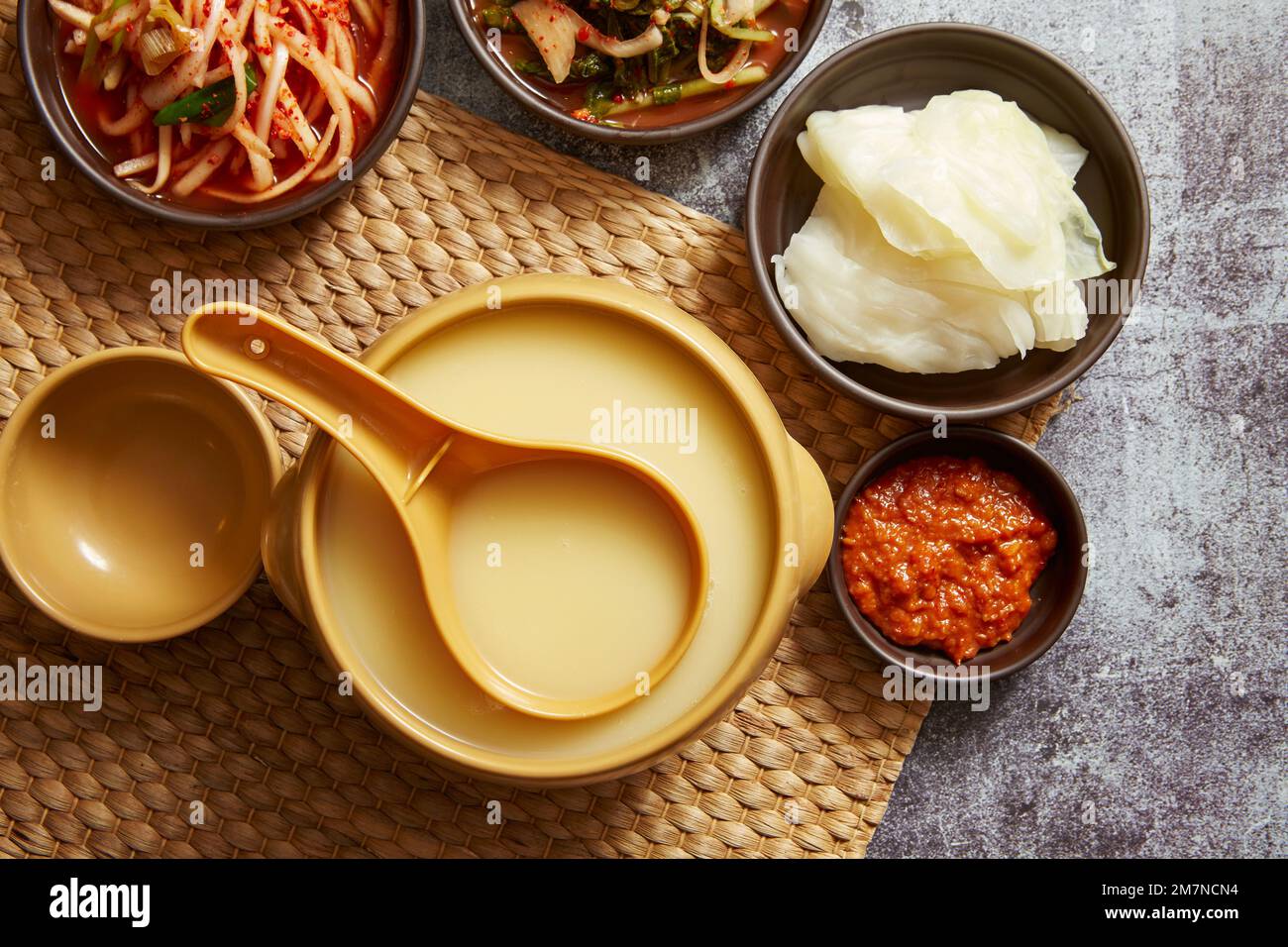 Rice Wine,Korean traditional liquor made from rice Stock Photo Alamy