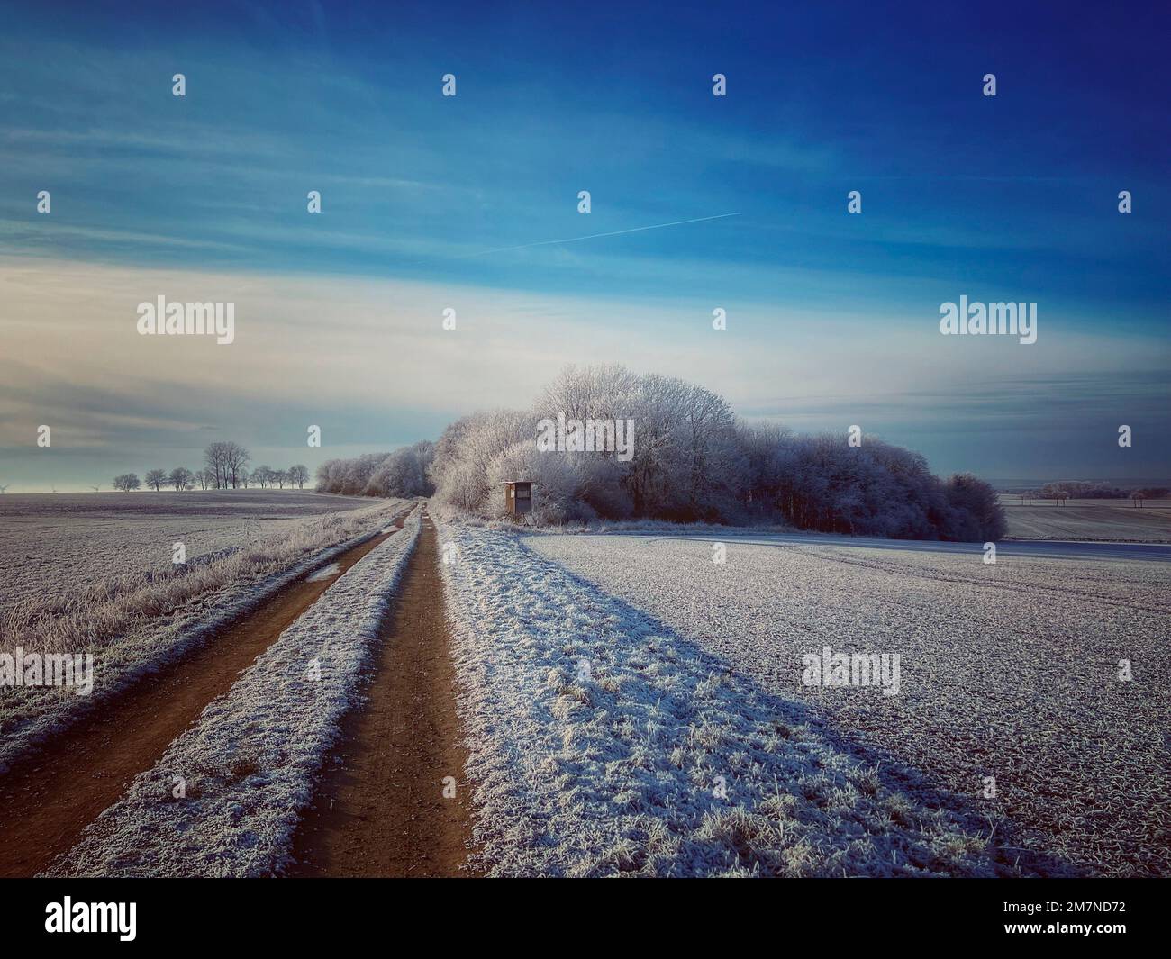 Winter atmosphere in icy cold Stock Photo - Alamy