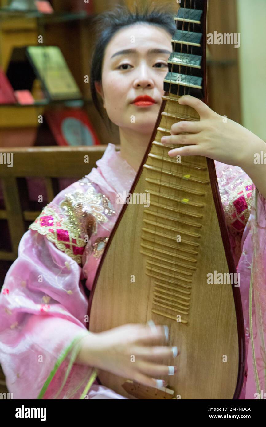 Tang Dynasty Art Garden Hotel, Xian, Shaanxi Province, China Stock Photo