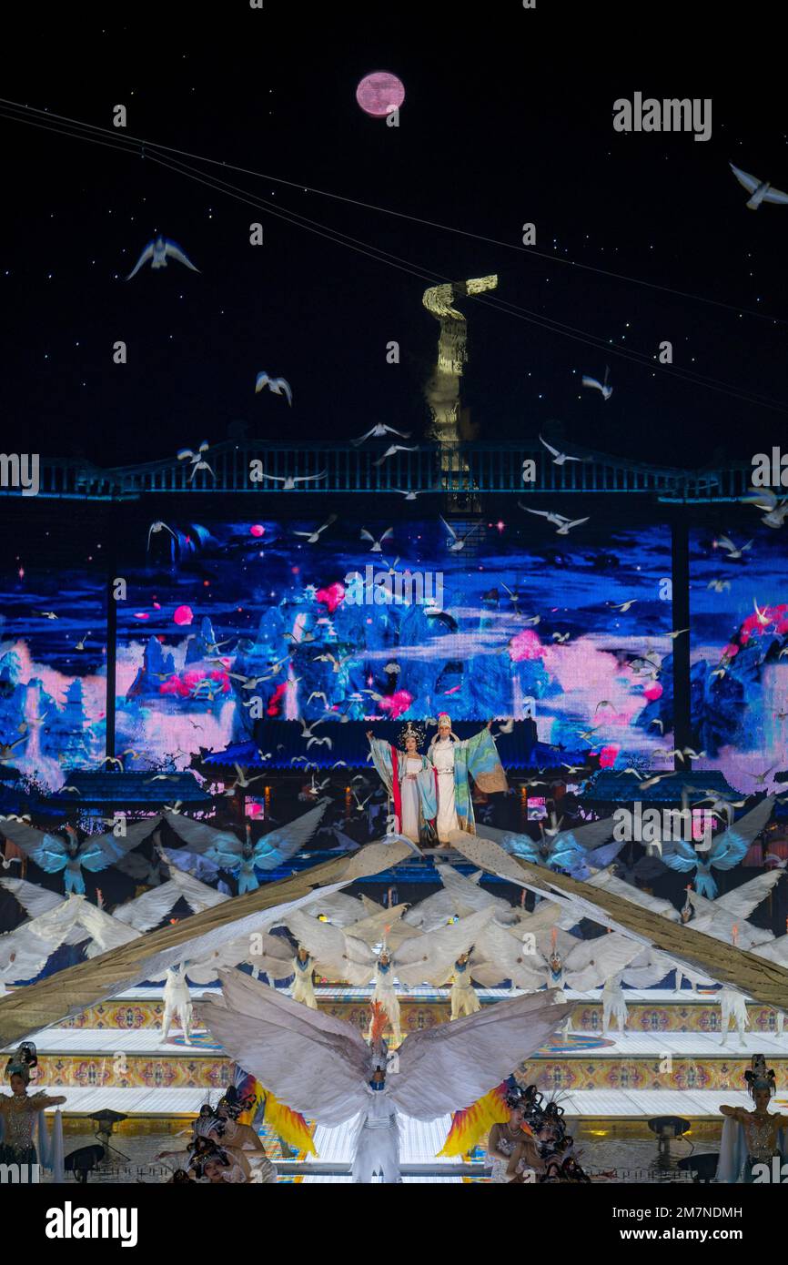 Song of Everlasting Sorrow, Xian, Shaanxi Province, China Stock Photo