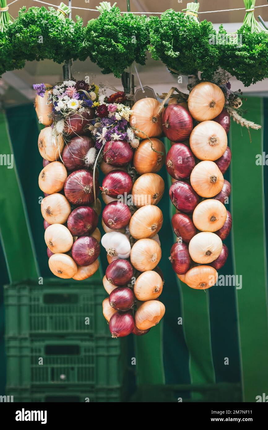 Three hanging onion braids hires stock photography and images Alamy