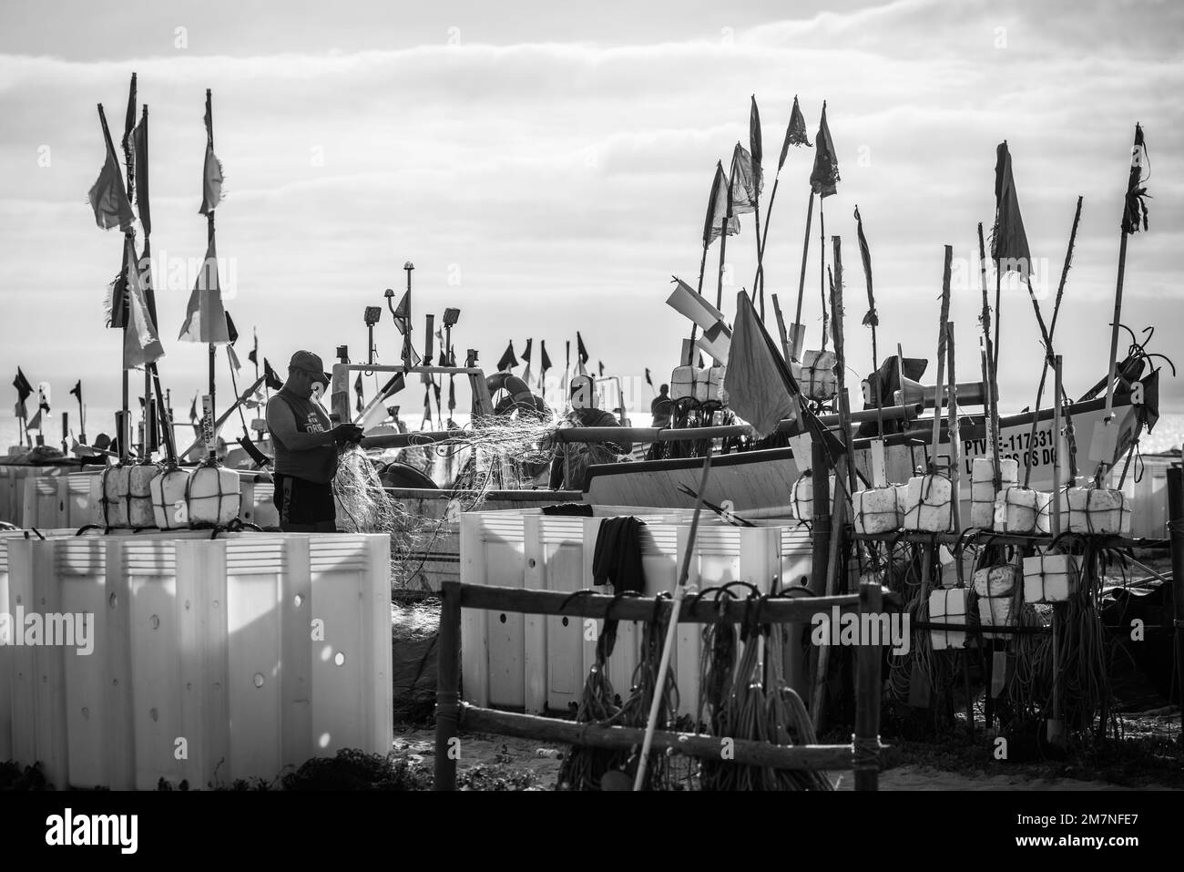 Algarve fish market, tavira, Portugal Stock Photo - Alamy