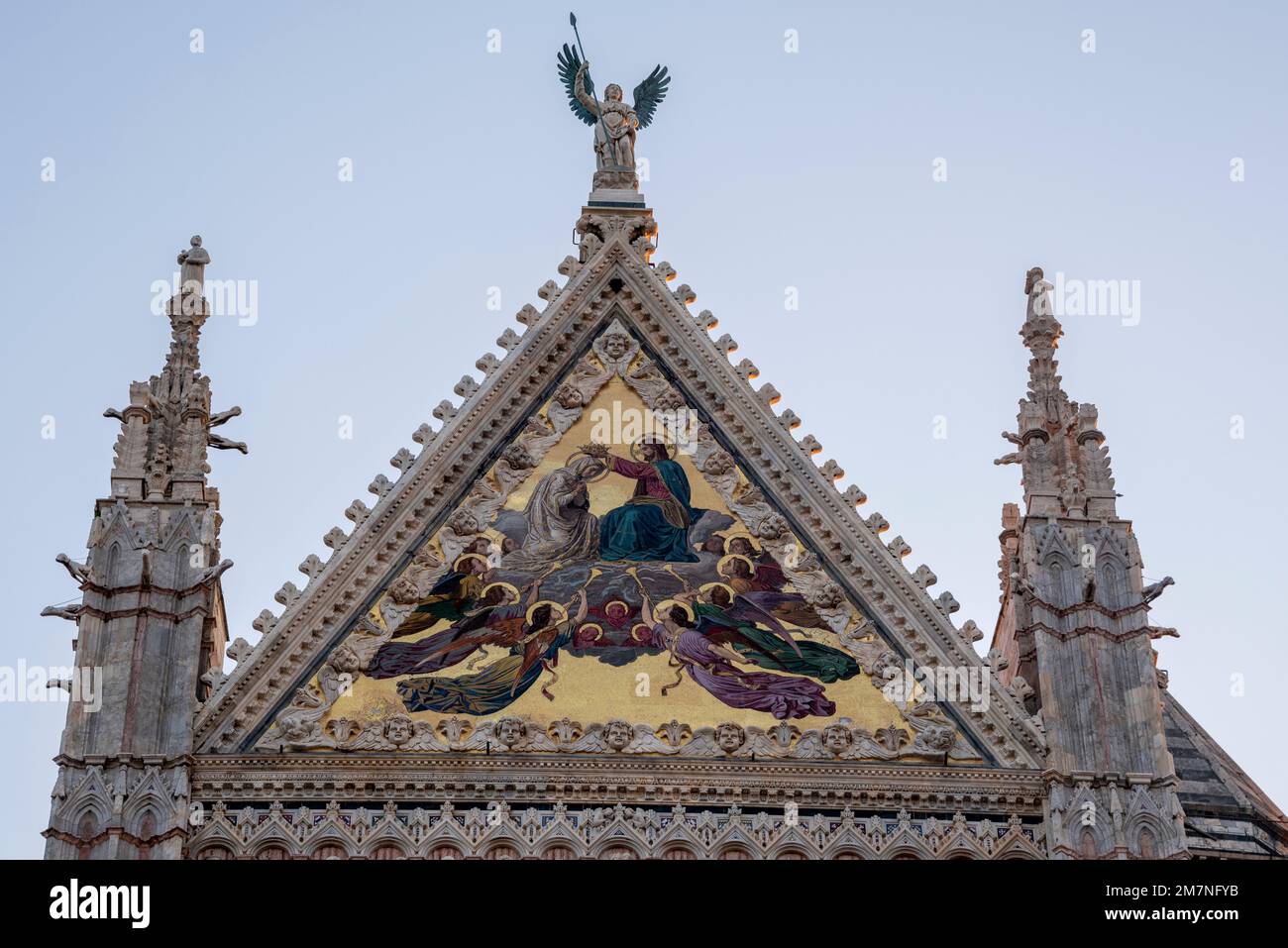 Siena Cathedral, Cattedrale di Santa Maria Assunta, detail, UNESCO World Heritage Site, Siena, Tuscany, Italy Stock Photo