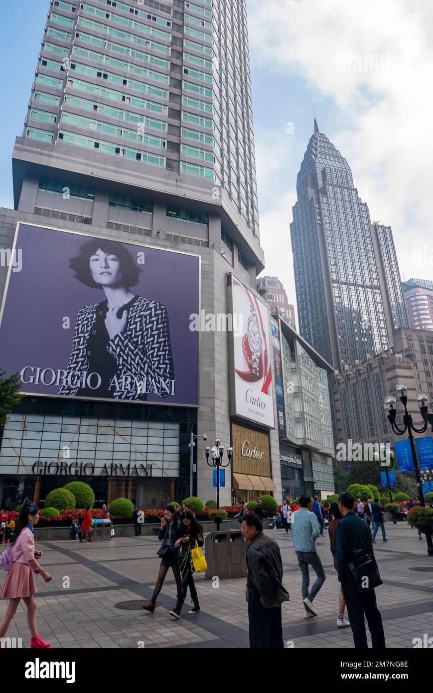 Chongqing People's Liberation Monument, Liberation Square, Monument, JeiFangBeiChongquin, China Stock Photo
