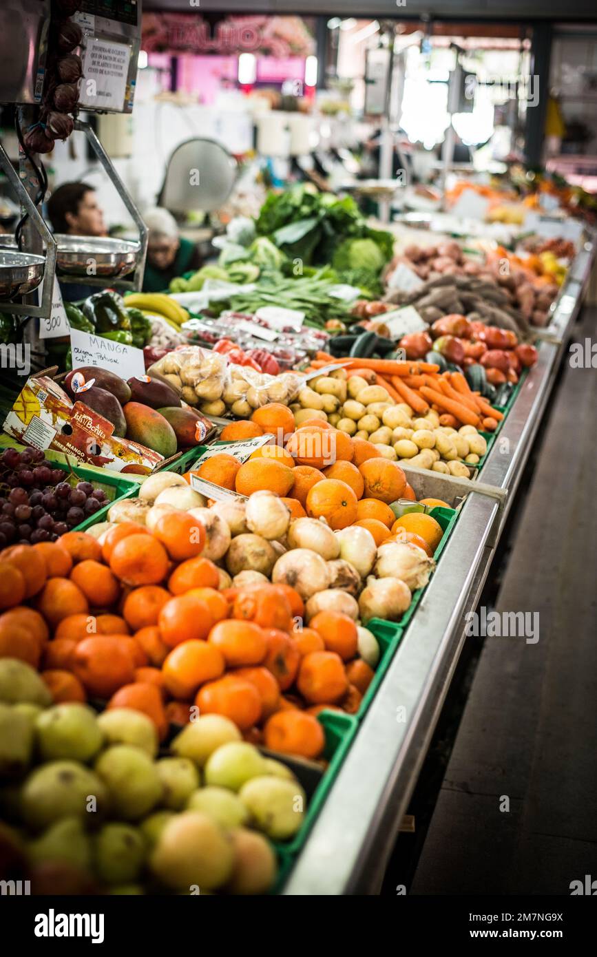 Grocery Market, Algarve, portugal Stock Photo