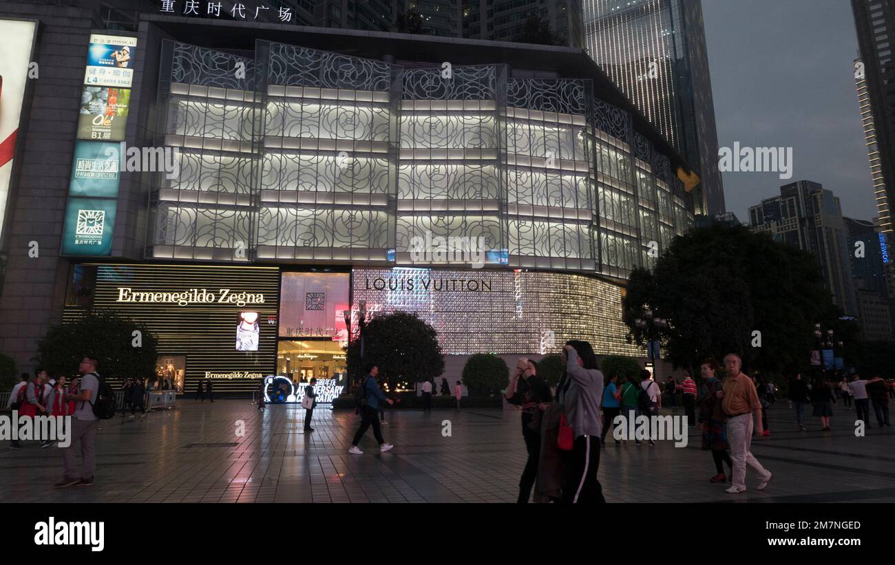 Chongqing People's Liberation Monument, Liberation Square, Monument, JeiFangBeiChongquin, China Stock Photo