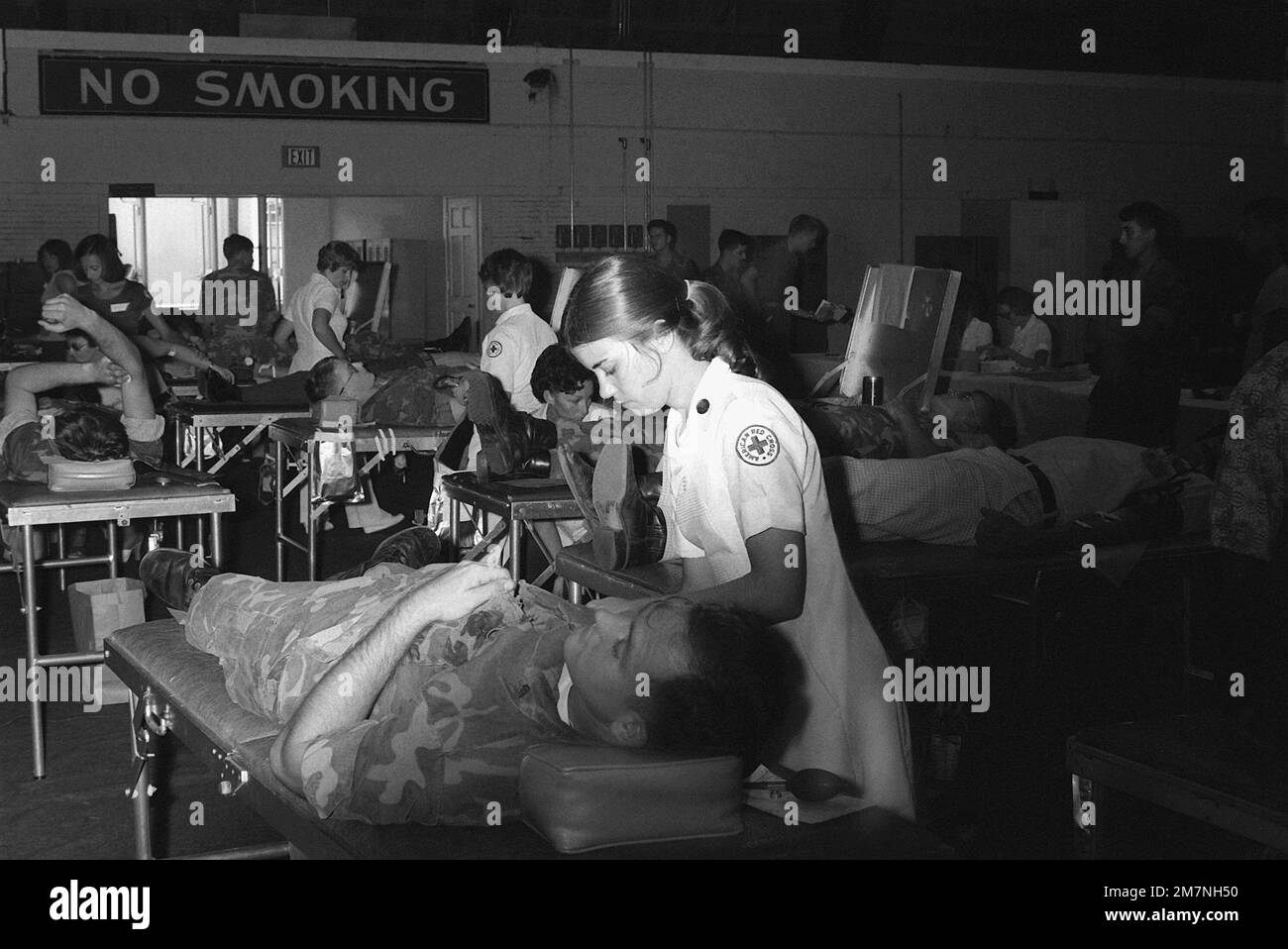 Blood donation point Black and White Stock Photos & Images - Alamy
