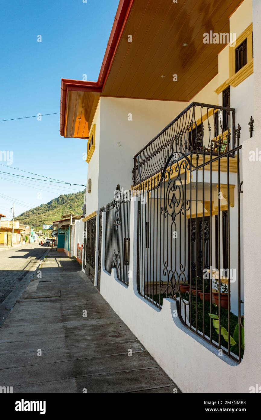 Side view of ultrasound doctor's house in Jinotega, Nicaragua. Stock Photo