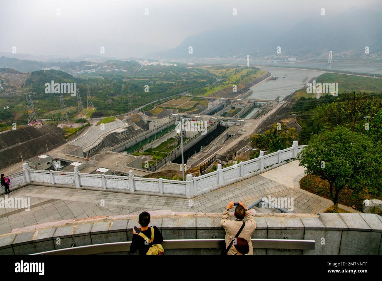 The Three Gorges Dam Project, Yangtze River, China Stock Photo