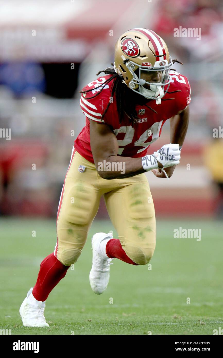San Francisco 49ers running back Jordan Mason (24) runs during an NFL