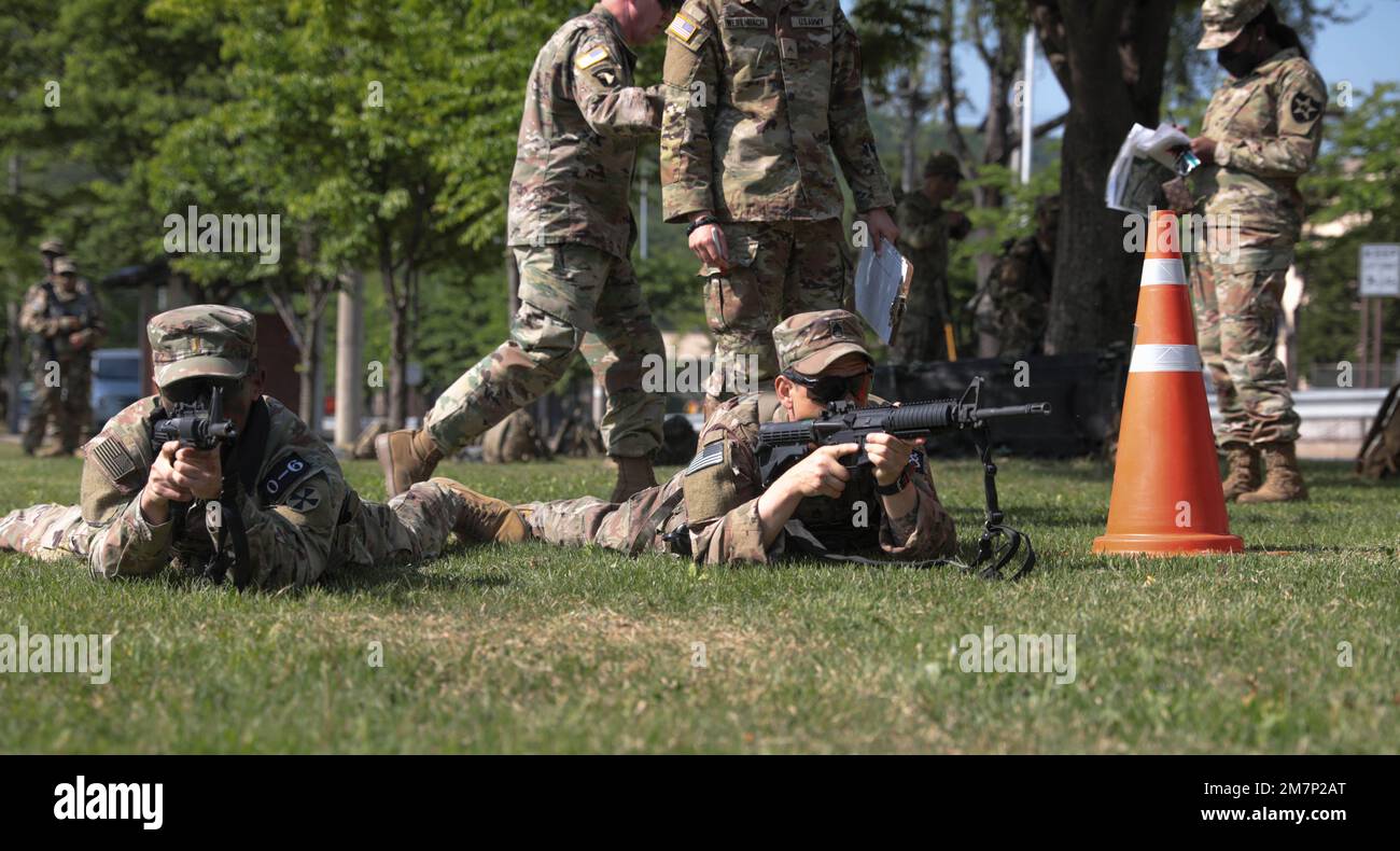 U.S. Army 2nd Lt. Christopher Paley, left, and Sgt. 1st Class Phillip ...