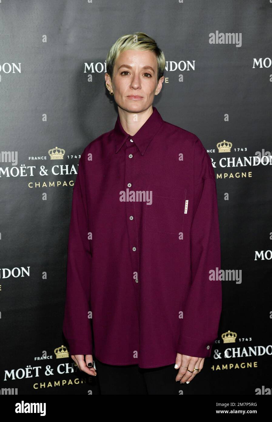 Megan Rapinoe attends the Moet & Chandon holiday season celebration at