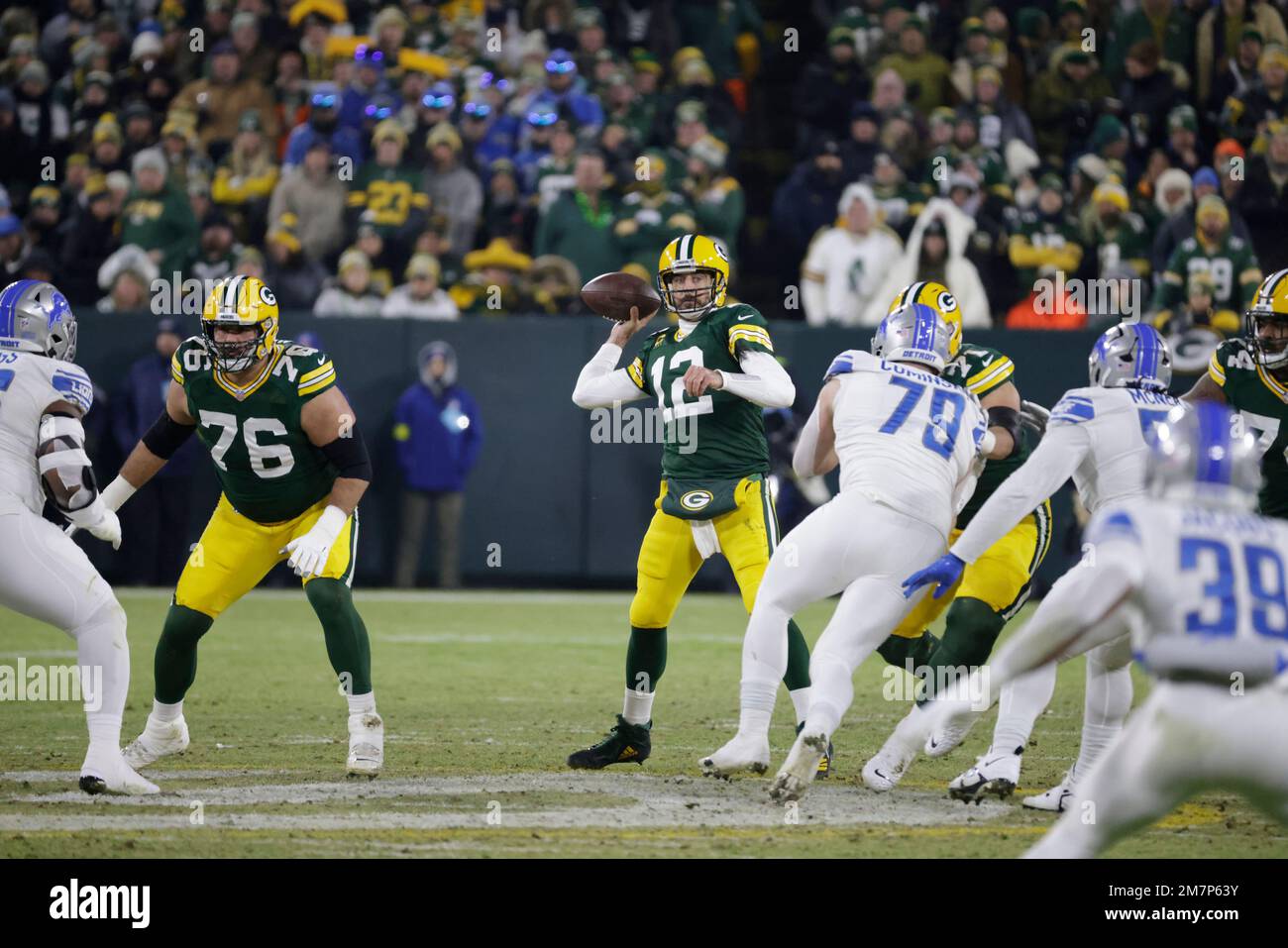Green Bay Packers Quarterback Aaron Rodgers 12 During An NFL Football green-bay-packers-quarterback-aaron-rodgers-12-during-an-nfl-football