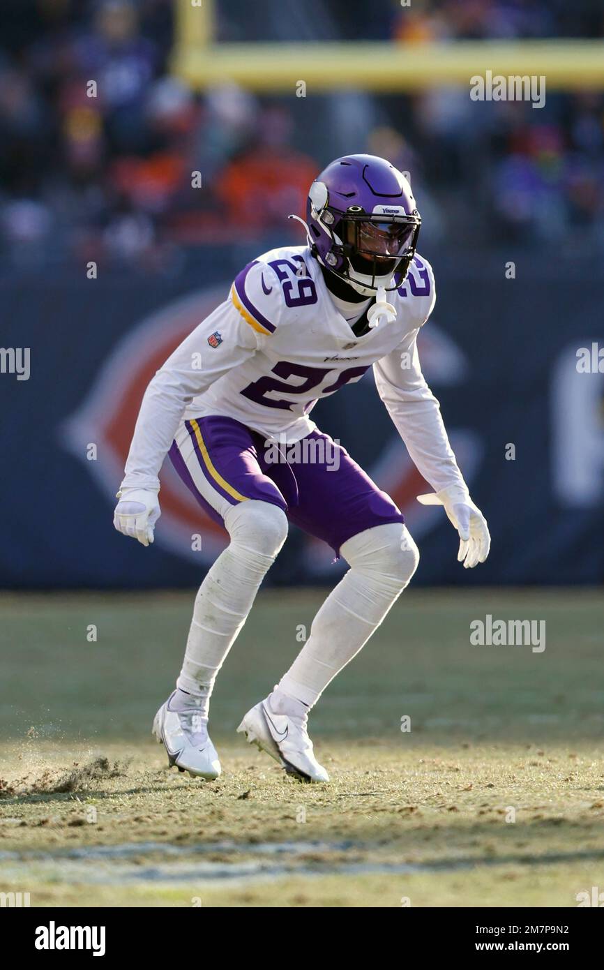Minnesota Vikings cornerback Kris Boyd (29) defends during the second