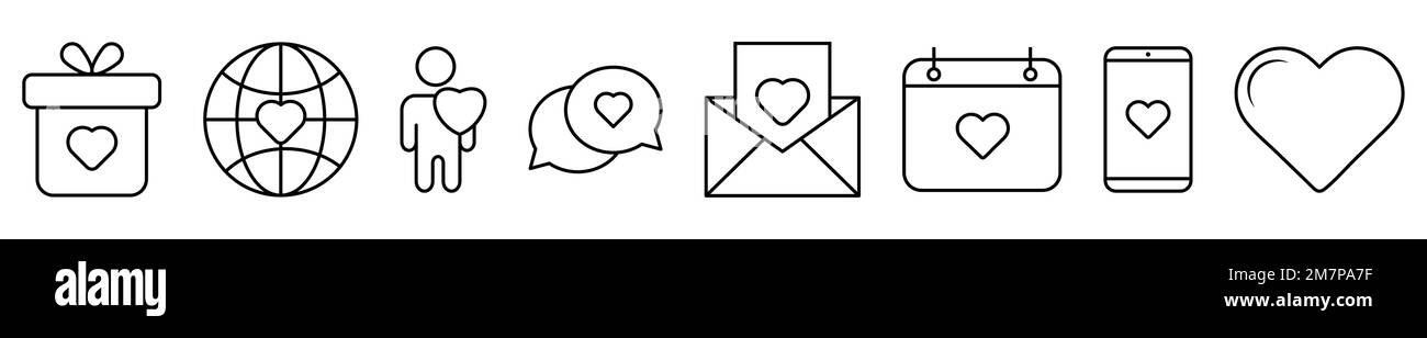 Love icon set. Design can use for web and mobile app. Vector ...