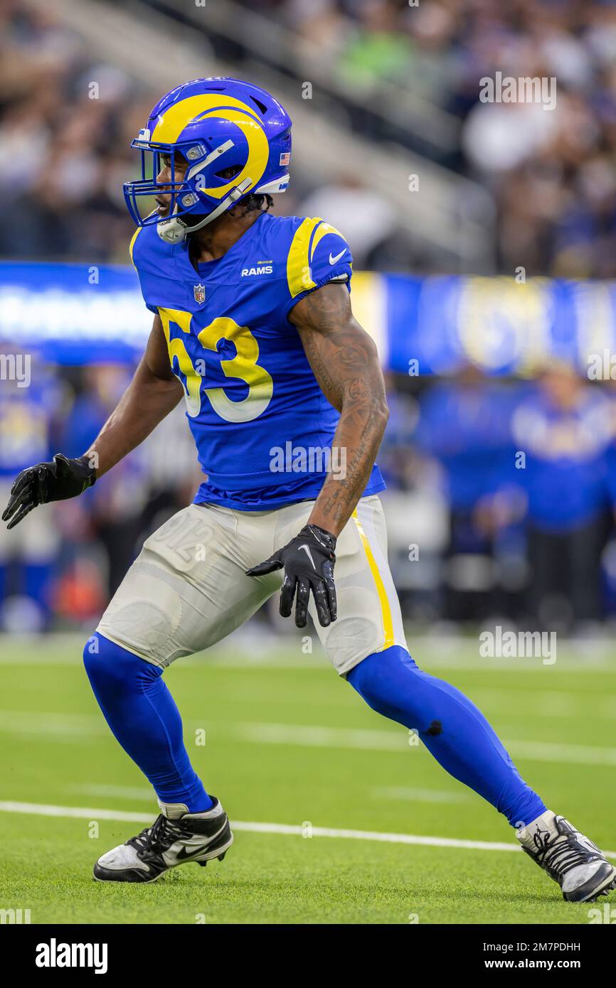 Linebacker (53) Ernest Jones of the Los Angeles Rams against the Arizona  Cardinals in an NFL football game, Sunday, Sept. 25, 2022, in Glendale, AZ.  Rams won 20-12. (AP Photo/Jeff Lewis Stock Photo - Alamy