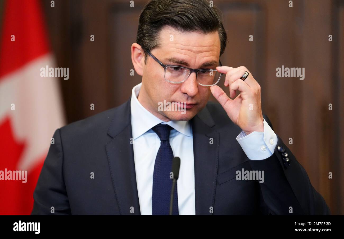 Conservative leader Pierre Poilievre holds a press conference on