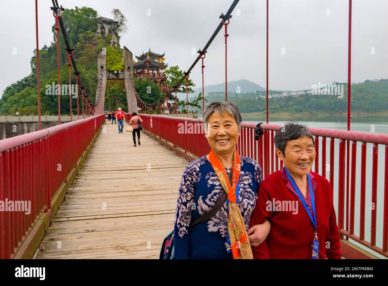 Shibaozhai Temple, Yangtze River, Zhongxian, Chongqing, China Stock Photo