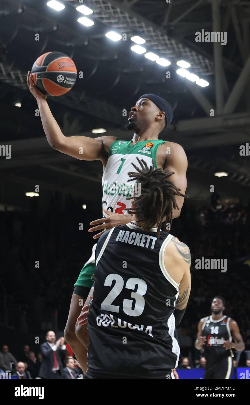 Bologna, Italy, 10/01/2023, Isaiah Taylor (BC Zalgiris Kaunas) during the  Euroleague basketball championship match