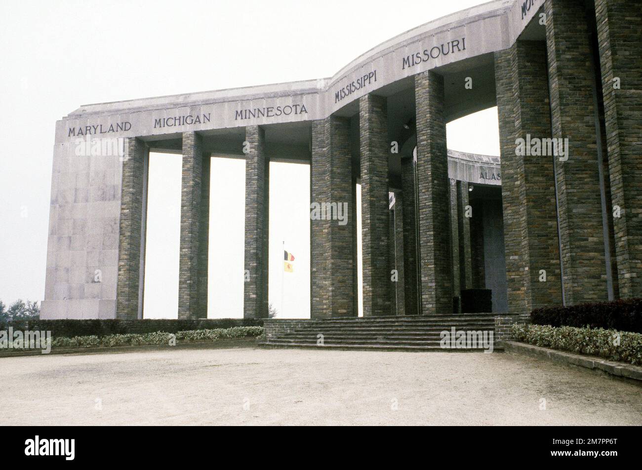 A view of the entrance to the Bastogne Memorial. Base: Bastogne Country:  Belgium (BEL Stock Photo - Alamy