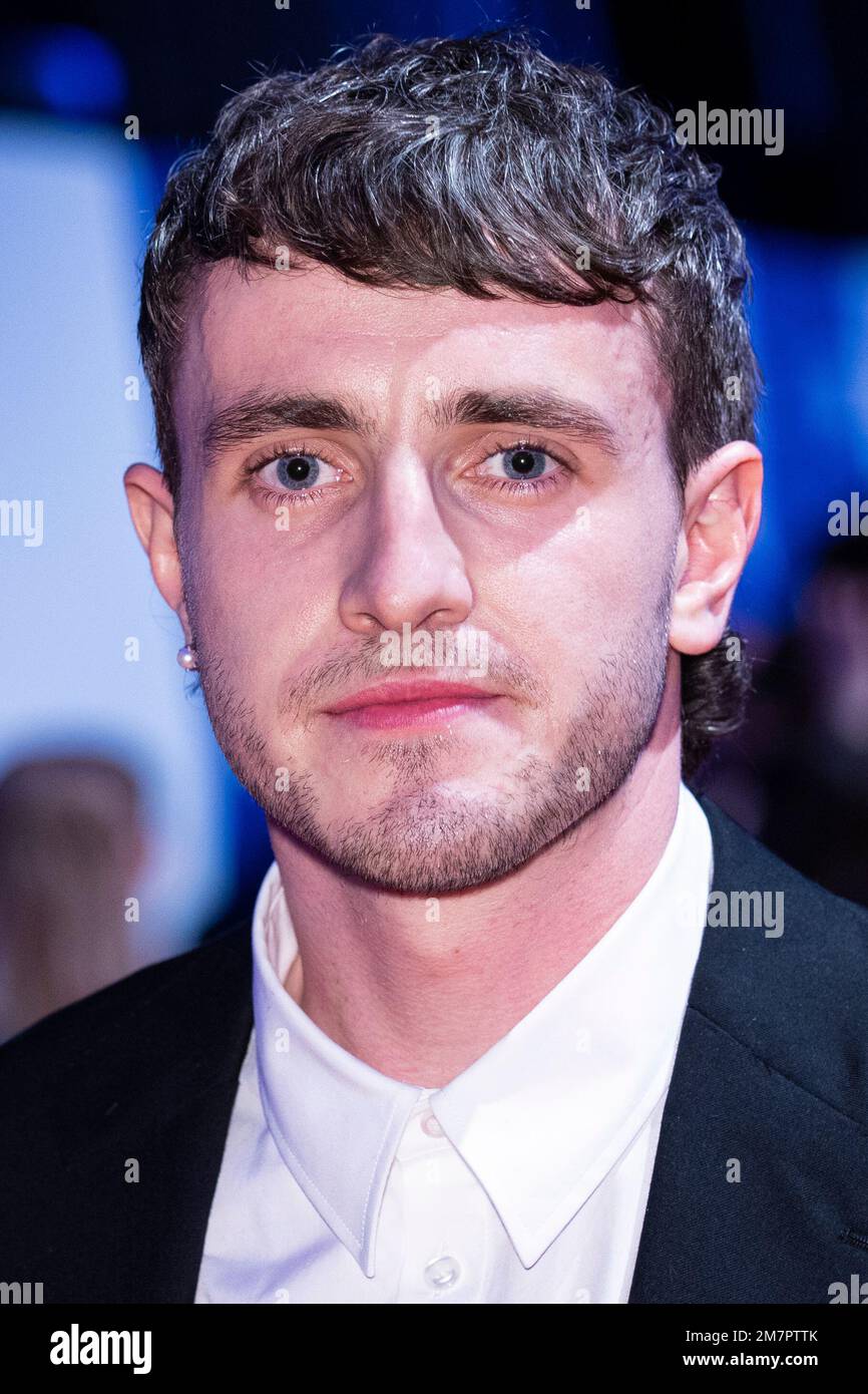 Paul Mescal poses for photographers upon arrival for 'The British ...