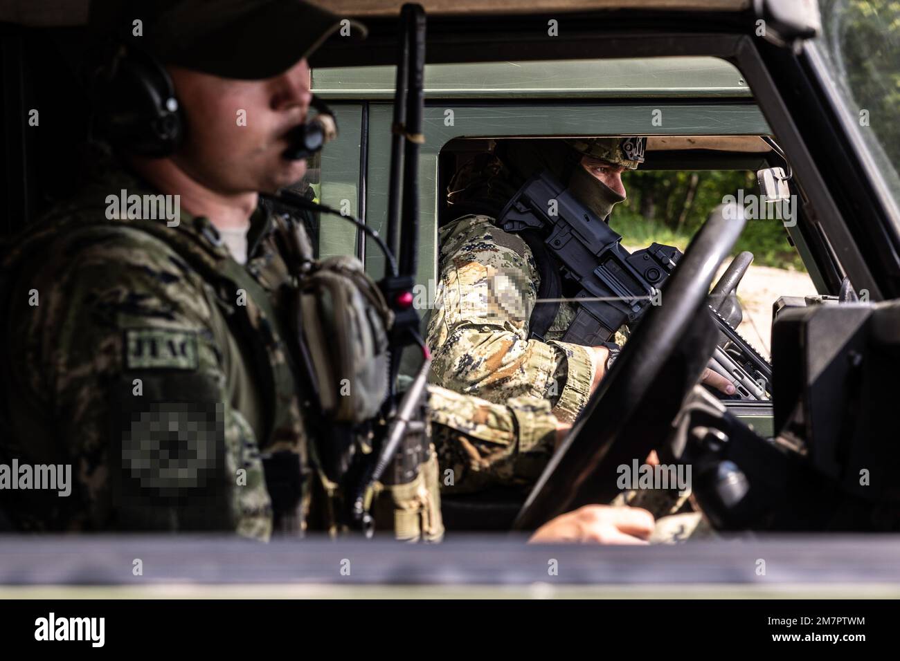 Croatian Army Special Forces Joint Terminal Attack Controllers (JTAC)s prepare to move to a