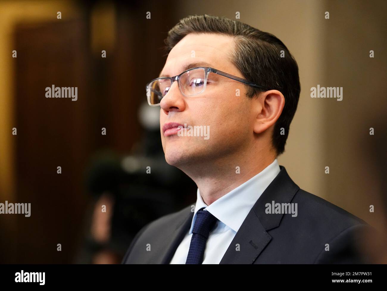 Conservative leader Pierre Poilievre holds a press conference on