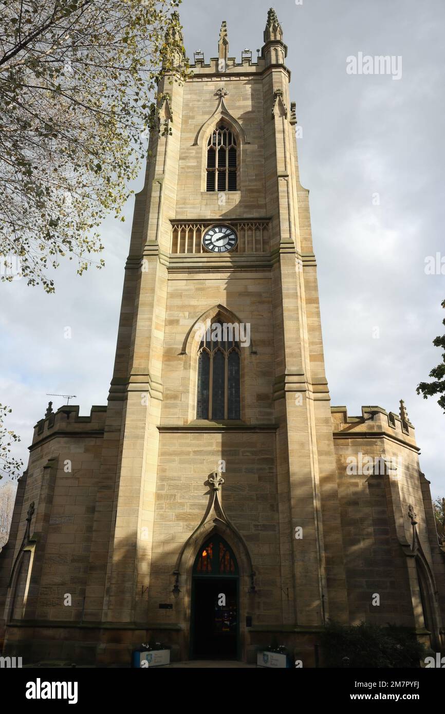 St Georges church in Sheffield England is now a part of Sheffield University. Stock Photo