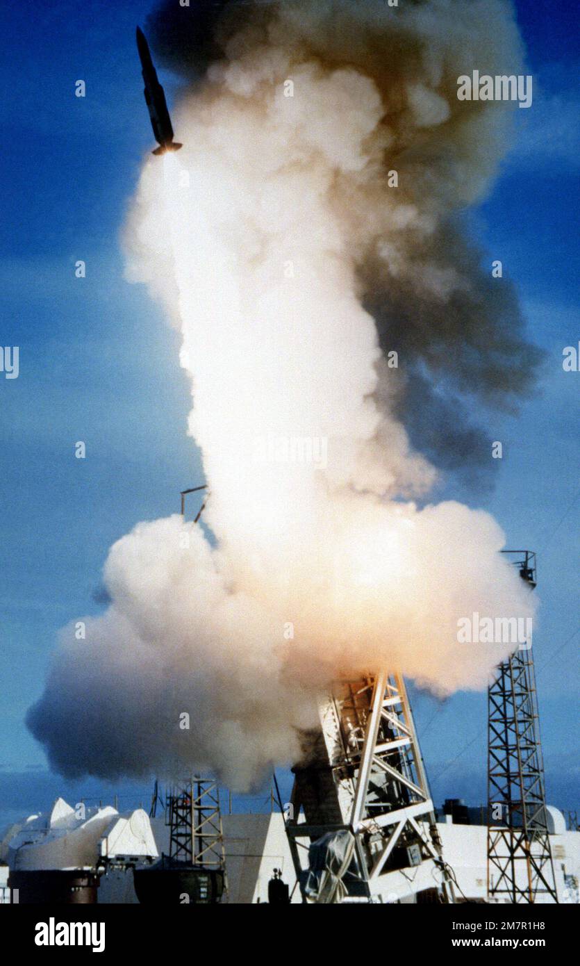 A StandardER/SM2 (RIM67) surfacetoair missile is successfully