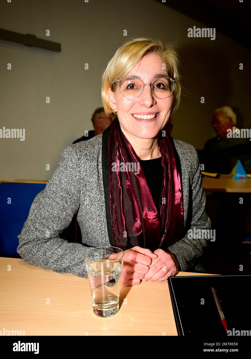 Dr. Anita Maaß (Vorsitzende FDP-Landesverband Sachsen) beim Neujahrsempfang der FDP Görlitz im Wichernhaus. Görlitz, 10.01.2023 Stock Photo
