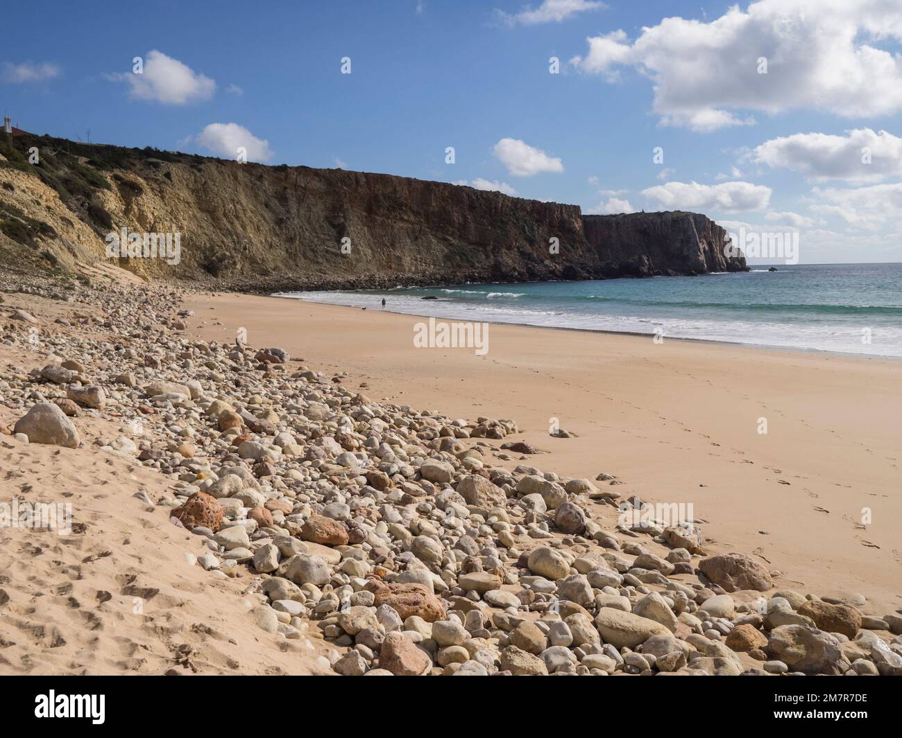 Praia da Mareta beach, Sagres, Algarve, Portugal, Europe Stock Photo