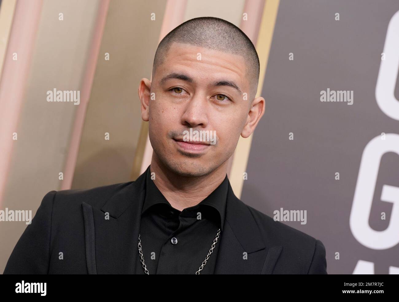 Noel Miller arrives at the 80th annual Golden Globe Awards at the Beverly Hilton Hotel on 