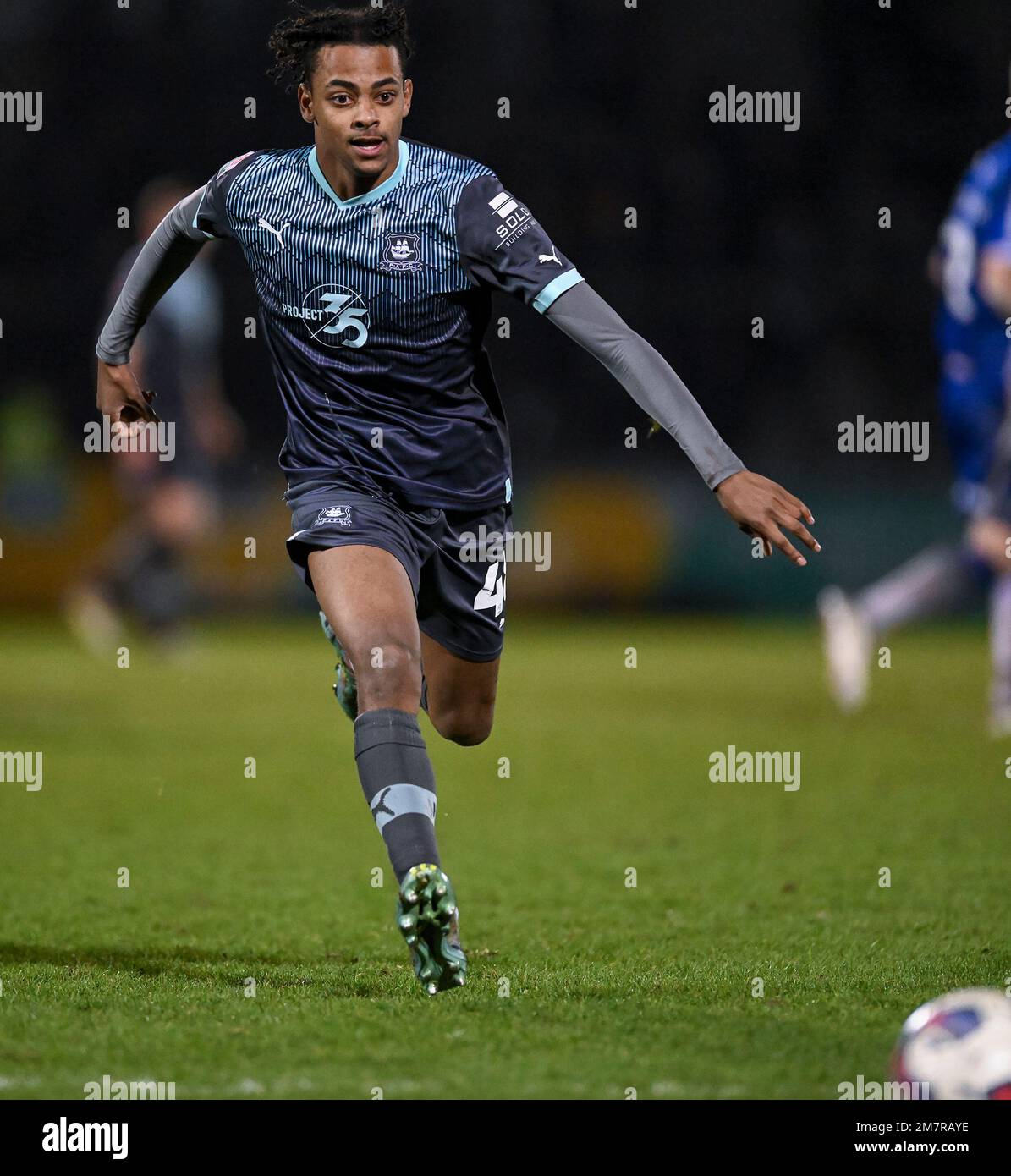 Issaka Plymouth Argyle forward Freddie Issaka (48) during the Papa John's ...