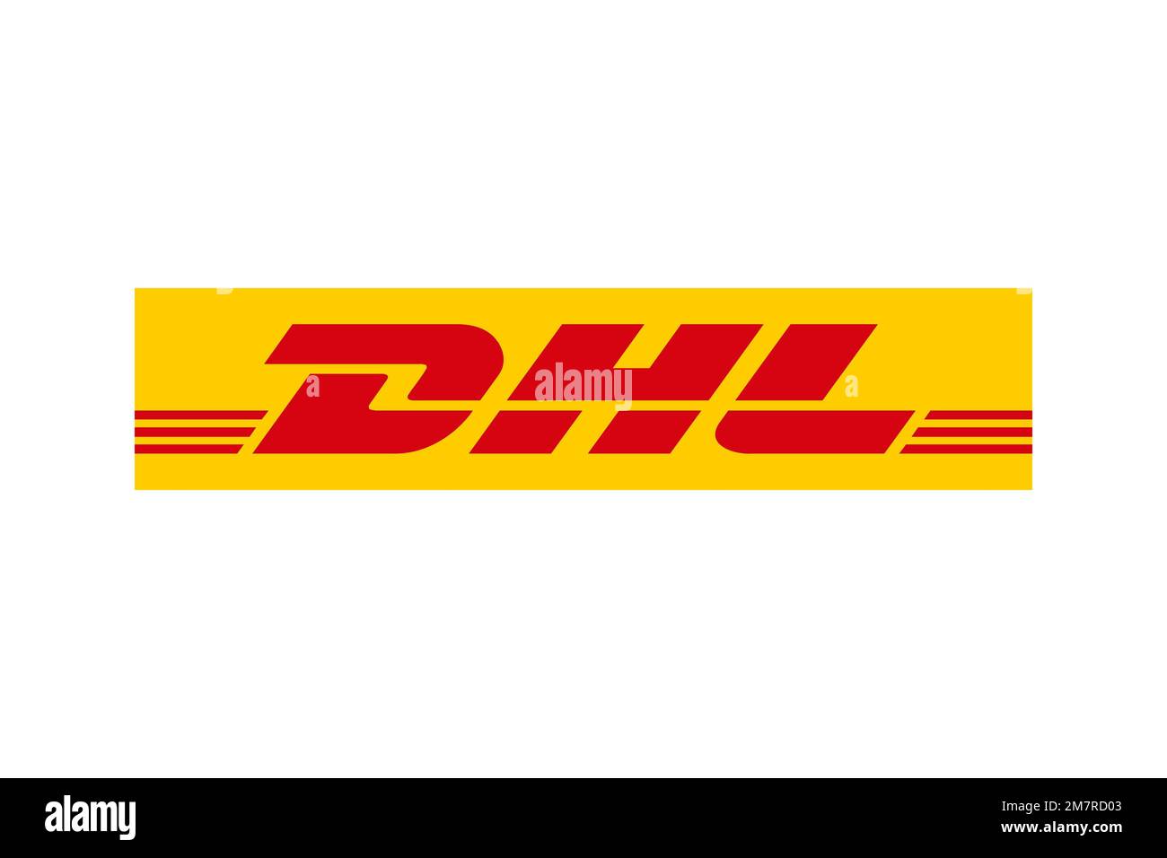 DHL Aviation, Logo, White background Stock Photo
