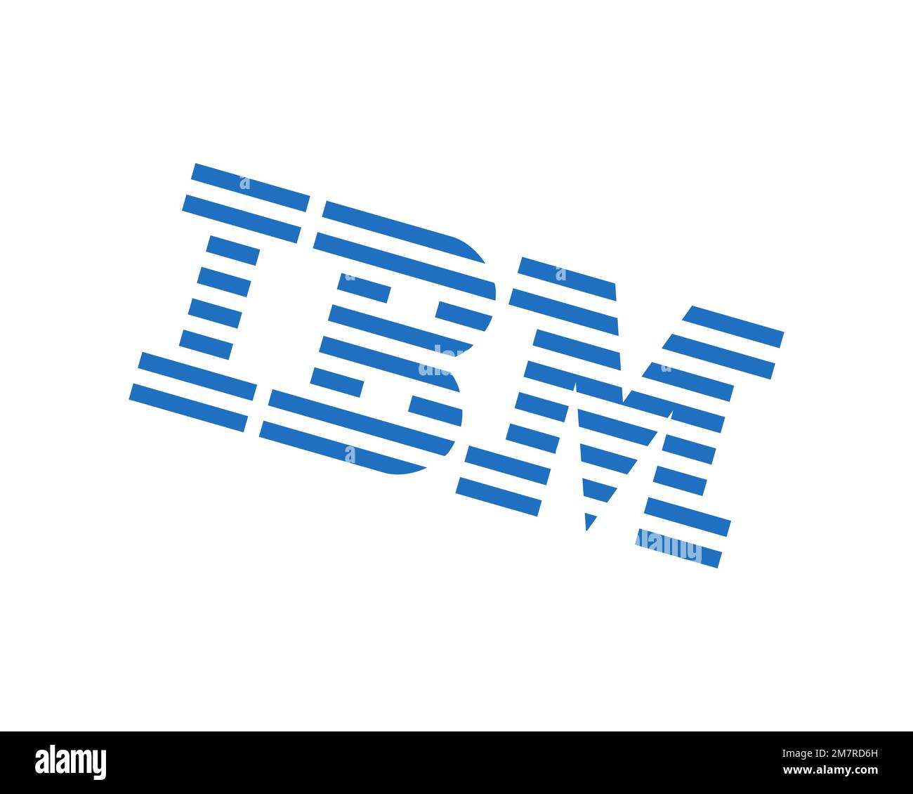 IBM, rotated logo, white background B Stock Photo - Alamy