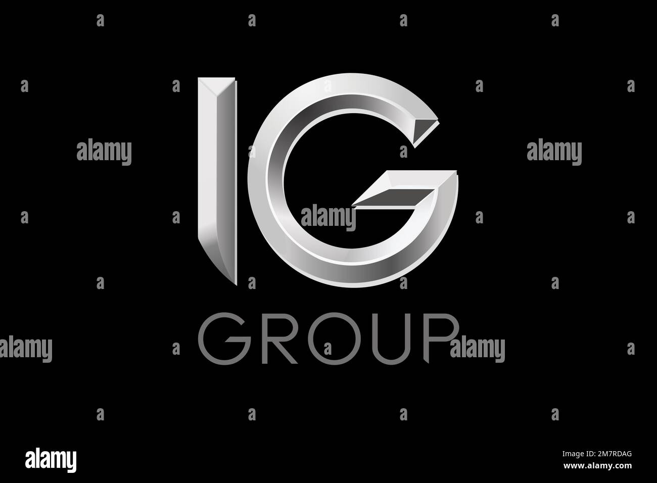 IG Group, Logo, Black background Stock Photo - Alamy
