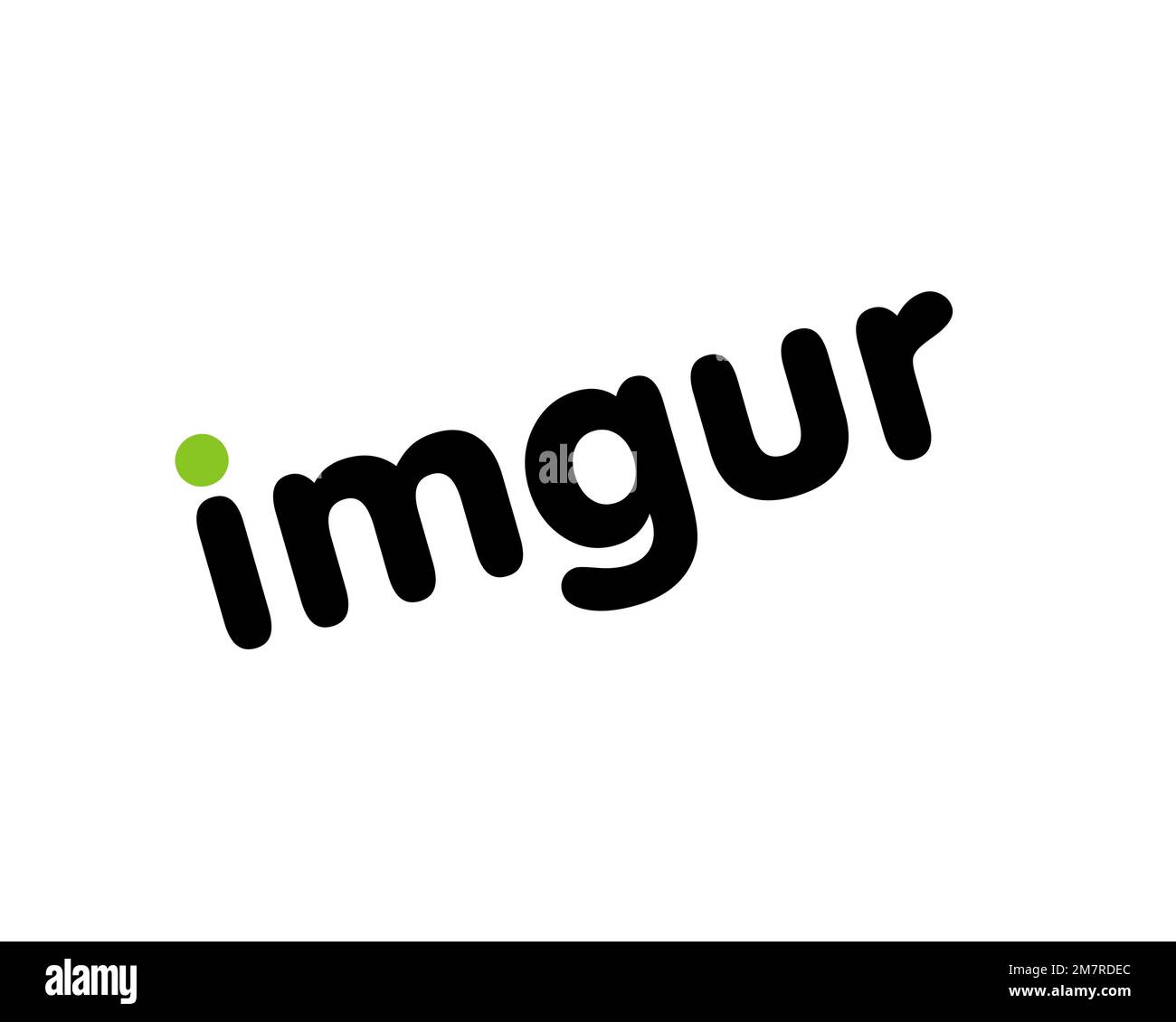 Imgur, rotated logo, white background Stock Photo Alamy