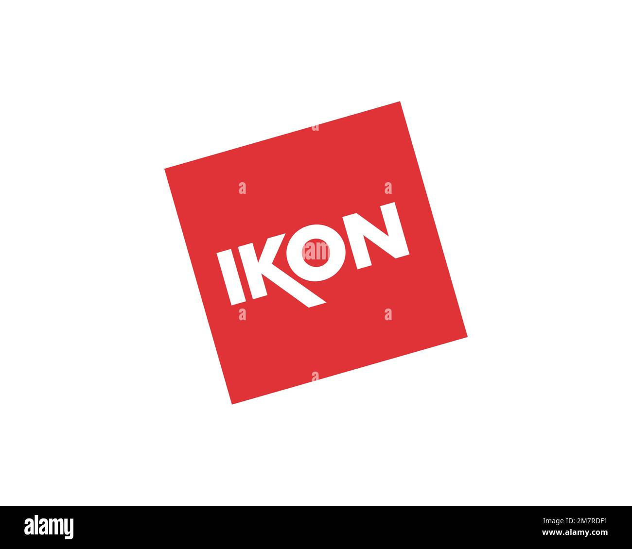 Ikon Office Solutions, rotated logo, white background Stock Photo Alamy