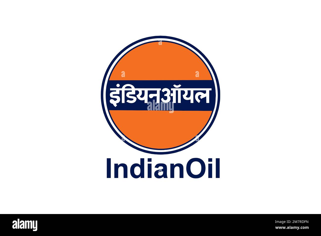 Indian Oil Corporation, Logo, White background Stock Photo