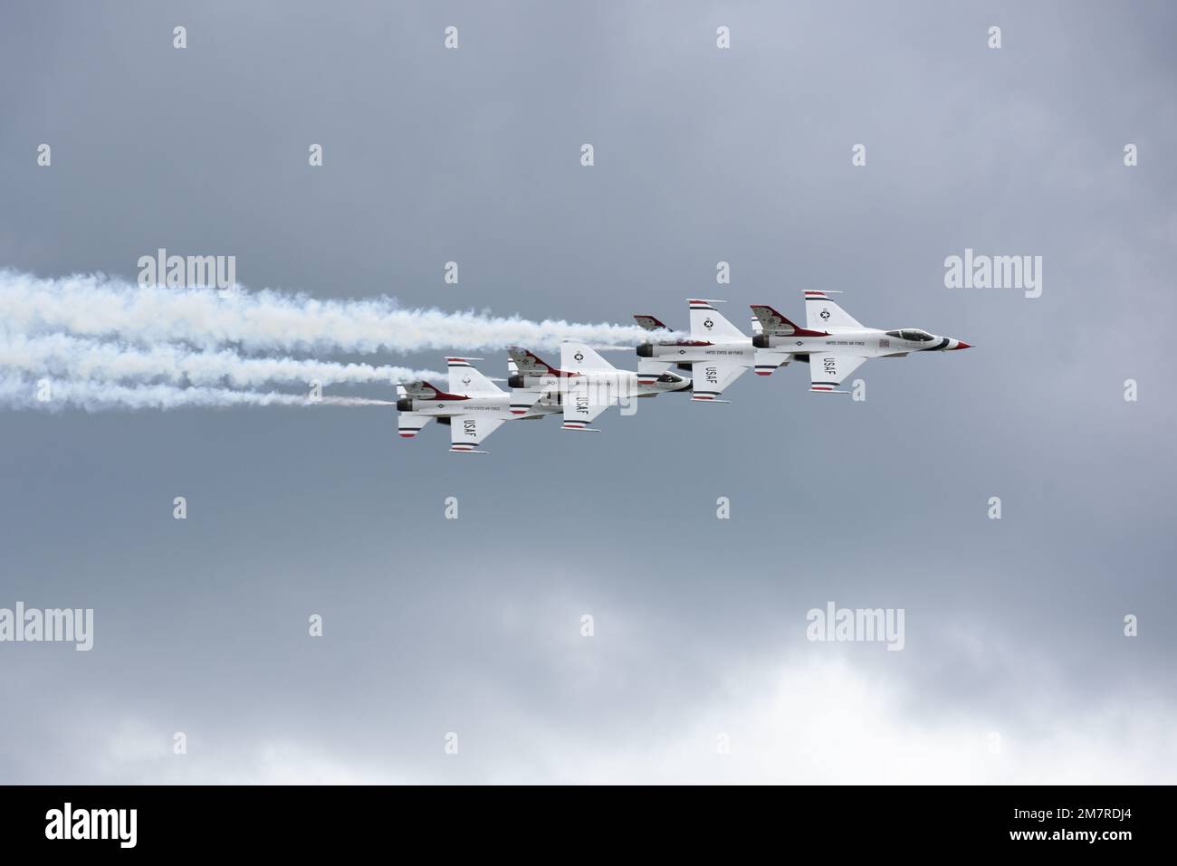 U.S. Air Force Thunderbirds practice for Skyfest 2022 at Fairchild Air Force Base, Washington