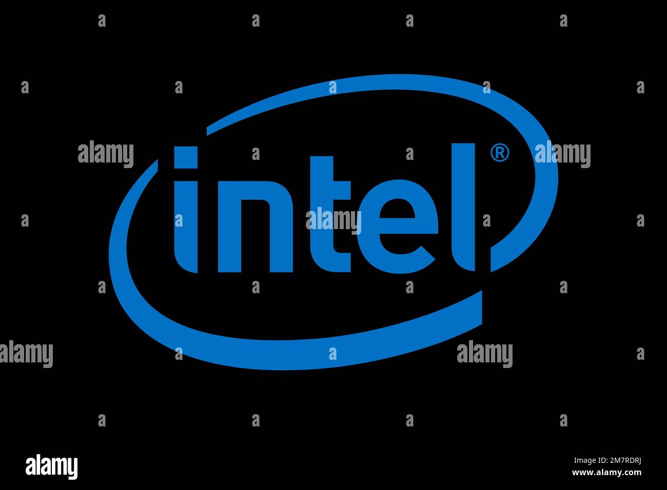 intel logo black