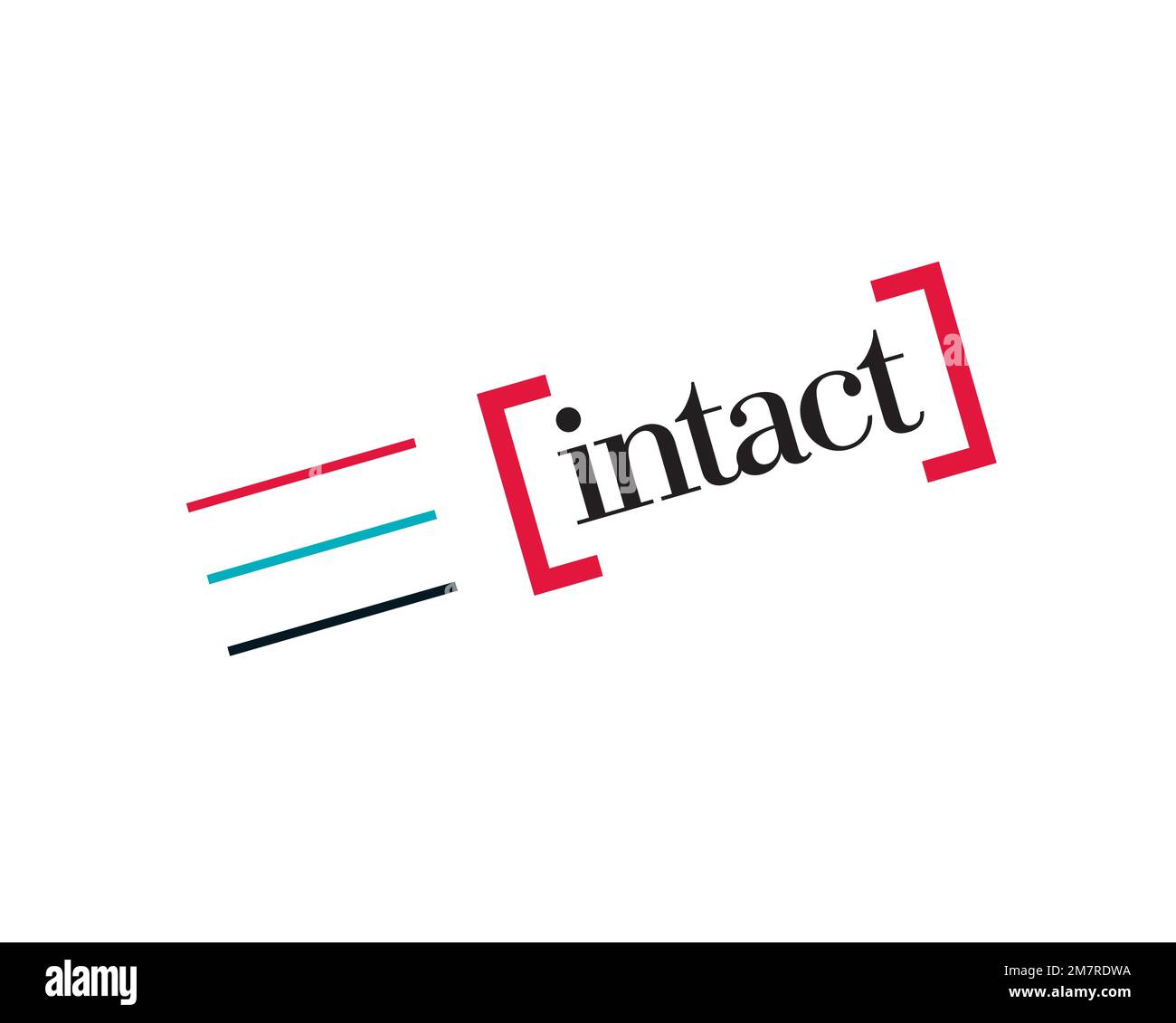 Intact Financial, rotated logo, white background Stock Photo Alamy