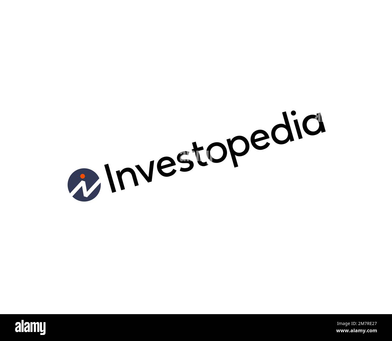 Investopedia, Rotated Logo, White Background Stock Photo - Alamy