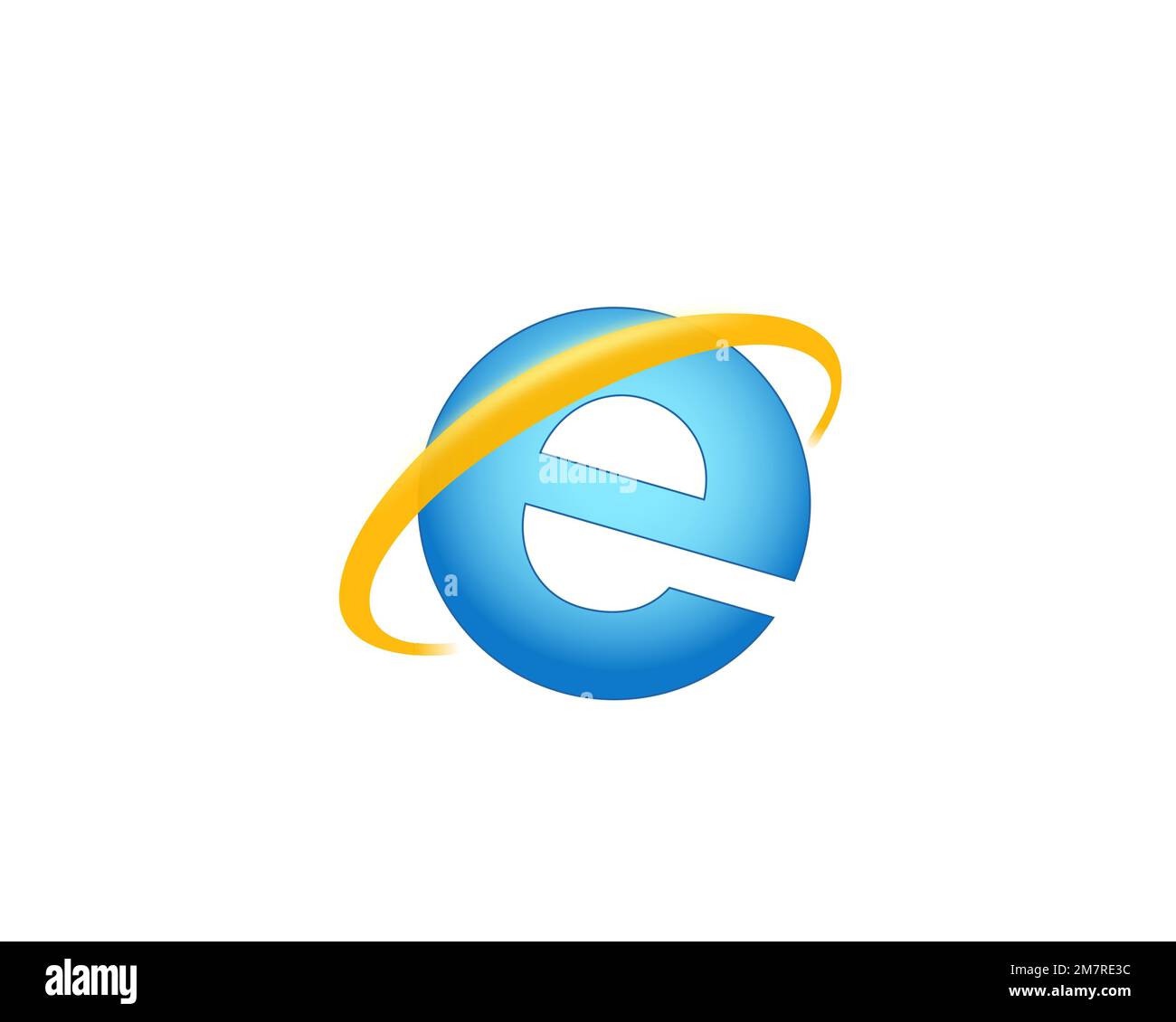 Internet Explorer, rotated logo, white background B Stock Photo - Alamy